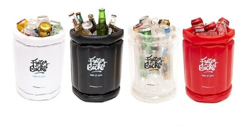 Imagen 2 de 3 de Hielera Inflable Para Botellas Y Hielo Frozen Bucket