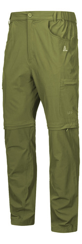 Pantalon Hombre Geography Cedron Desmontable Verde Oliva