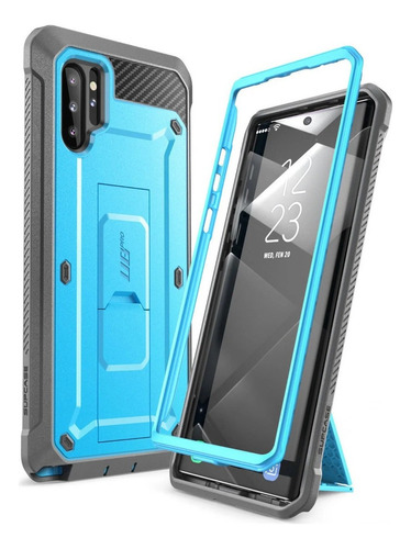 Case Supcase Para Galaxy Note 10 Plus Protector 360° Azul