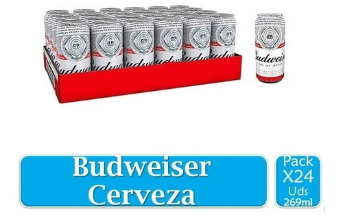 Budweiser Cerveza X 24 Uds 269ml Lata