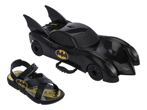 Sandalia Batman Batmovel Pro Inf Pt/pt-am