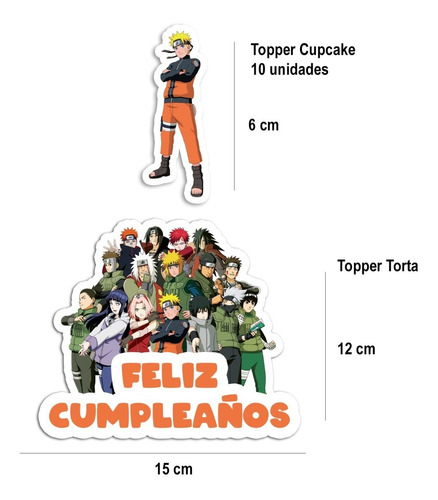 Decoración Cumpleaños Cotillón Globos Naruto Anime | Cuotas sin interés