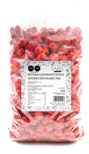 Cacahuate Estilo Japonés Enchilado 1kg