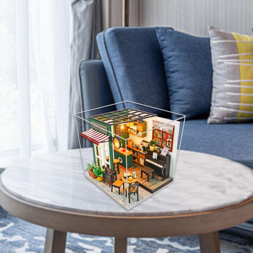 Aplicável A Kits De Construcción De Cafetería En Miniatura,
