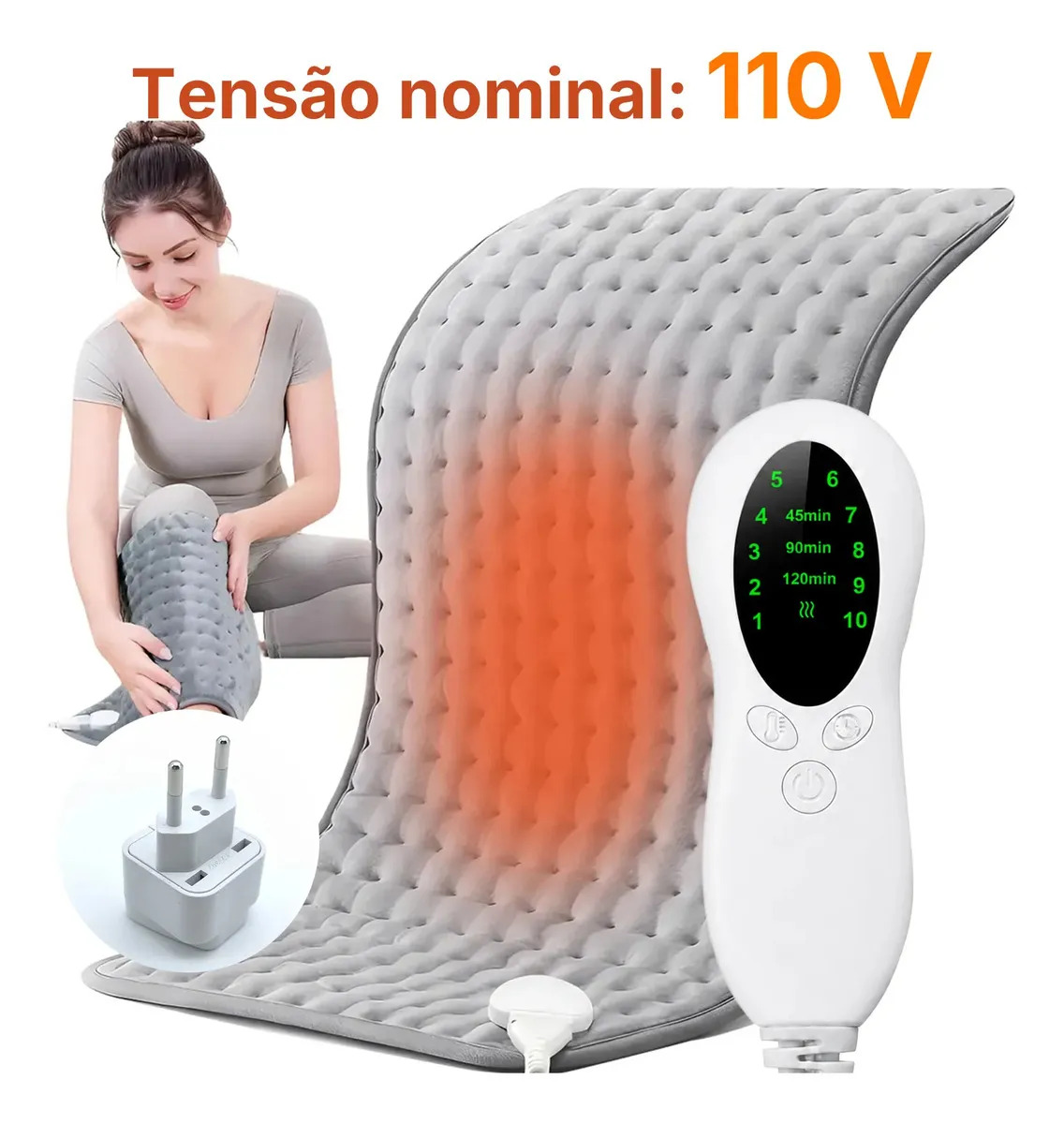 Manta Térmica Para Fisioterapia Almofada De Aquecimento Usb Elétrica Cobertor De Viagem Tapete Aquecimento Pés Costas E Alivia Menstruação 110V