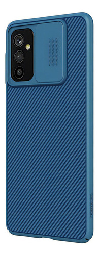 Capa Capinha Anti Impacto Nillkin Camshield Fosca Galaxy M52 Cor Azul-escuro Liso