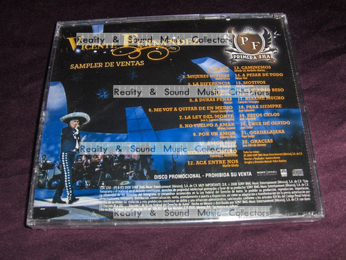 Vicente Fernandez Cd Sampler Primera Fila Raro De Coleccion (Usado)