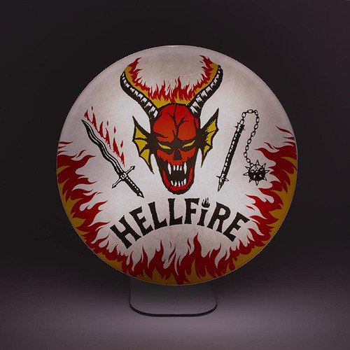 Luz De Montaje Hellfire Club Logo Stranger Things Color De La Estructura Color De La Pantalla
