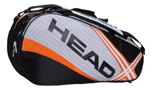 Mochila Raqueteira Raquete Tenista Badminton Tennis Head 6/9 Cor Laranja-claro