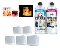 Comprar Molde Silicona 4837 Set Molde Cubos 5 Piezas + Resina Epoxi