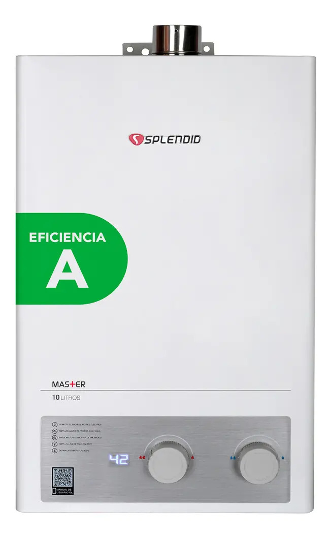 Calefon Gas Licuado 10 Litros Tiro Forzado Splendid Glp