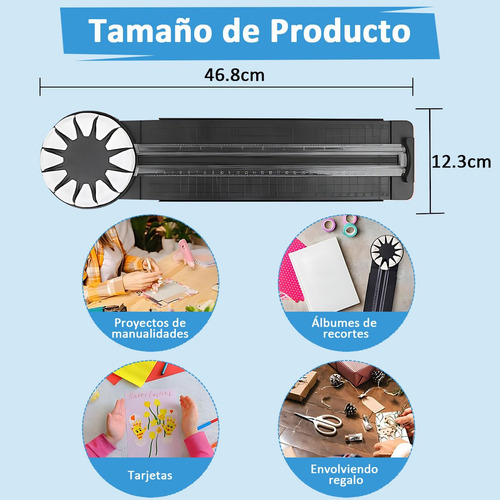 Cortador De Papel 12 En 1, Cortadora De Guillotina Con