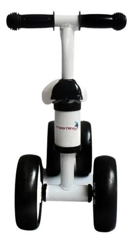 Triciclo Balance Andador S/pedal Equilibrio Menino Menina Cor Branco