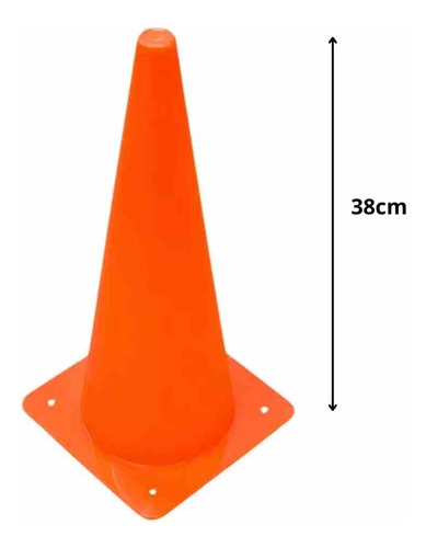 Set 10 Conos De Agilidad 38cm Entrenamiento Trafico