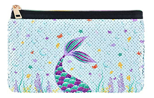 Cosmetiquera - Wernnsai Mermaid Cosmetic Bag - Glitter Sequi