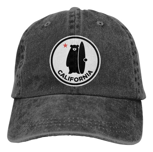 Zjblheq Gorra De Béisbol California Surf Bear Hombres Mujere