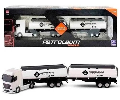 Camión Cisterna Petroleum Roma Con Doble Tanque 42cm