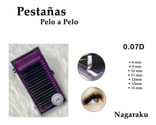 Pestañas Nagaraku Pelo A Pelo Natural