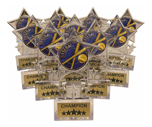 Express Medals Premio Trofeo Campeon Beisbol Estrella 6.5  (