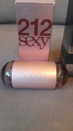 Frasco De Perfume Vacio Carolina Herrera 212 Sexy 60ml Rosa Chicle (Usado)