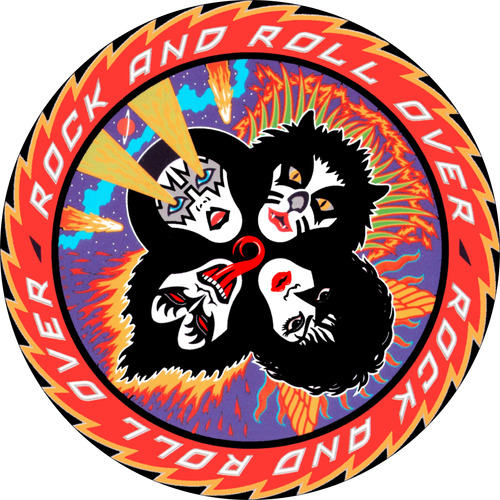 Kiss Rock And Roll Over Espuma Muy Suave Paño Slipmat 