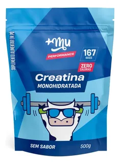 Refil Creatina Monohifratada Sem Sabor 100% Puro 500g +mu Sem Sabor