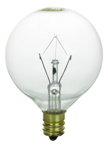 Foco Incandescente Globo Base Candelabro G16.5 2 Unidad Cl