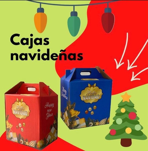 Cajas Para Canastas Navideñas 