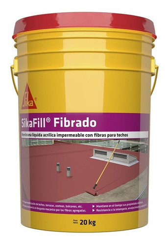 Sikafill Fibrado Membrana Liquida X 20 Kg 