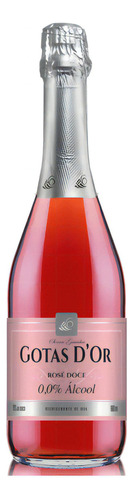 Espumante Rosé Gotas D'or Sem Álcool 660ml - GaribaldiGaribaldi adega Garibaldi 660 ml