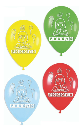 Globos Bombas Estampados X20u Pocoyo