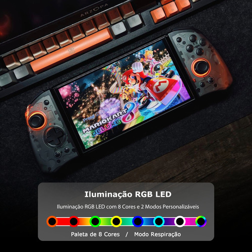 Controle Para Nitendo Switch/ Switch Lite/ Switch Oled Joystick Sem Fio Para PC Gamepad Efeito Hall Bluetooth Wireless Joy-pad