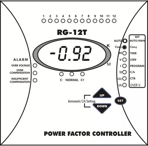 Controlador De Factor De Potencia Rg-8t, 8 Pasos (vimavech)