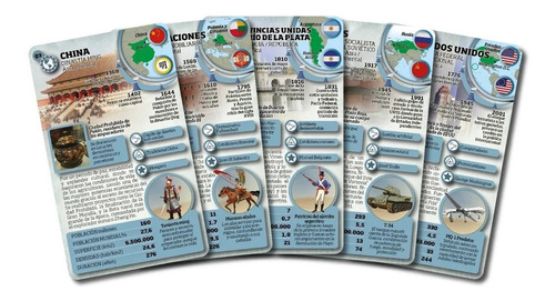 Imagen 2 de 5 de Juego De Cartas Educativas * Civilizaciones Modernas* Lumini