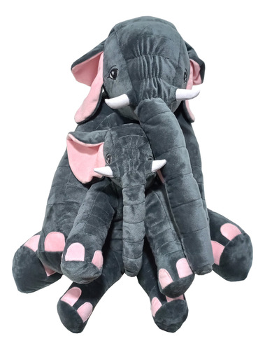 Amohada Elefante 60cm + Peluche Elefante Bebe 35cm