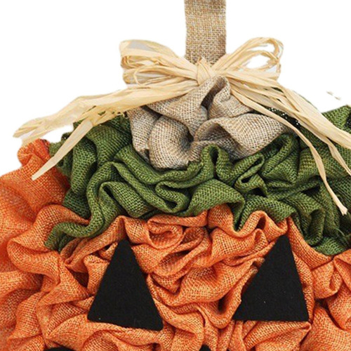 A Corona De Calabaza For Colgar En La Puerta De Halloween