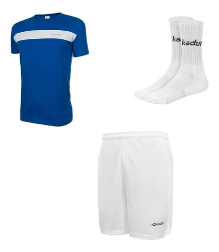 Remera Short Hombre Tenis Medias Padel Kadur Conjunto Combo