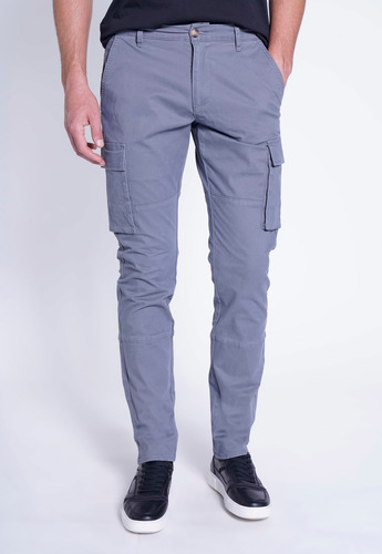 Pantalón Hombre Tunnel Gris Fw 2023 New Man