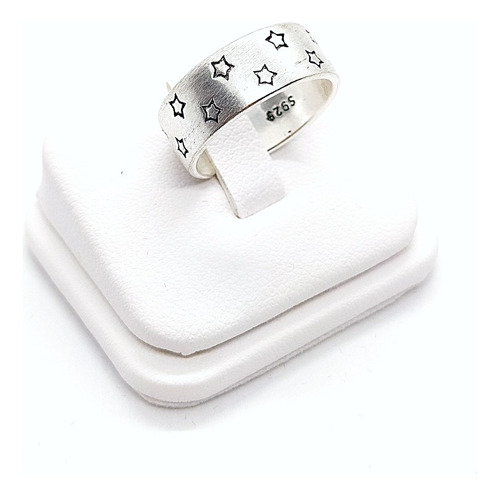 Anillo Baño Plata Cintillo Estrellas Exclusivo Ajustable