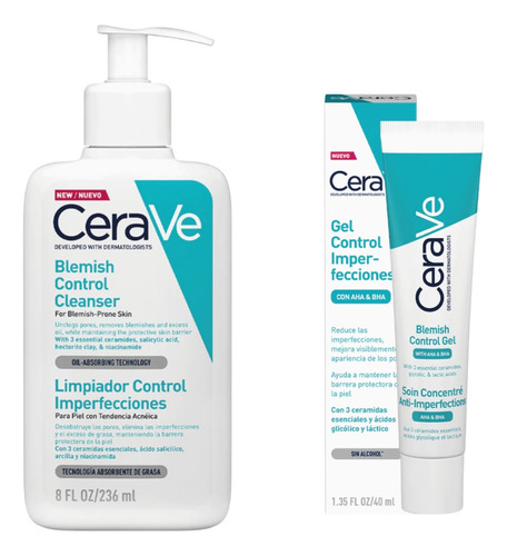 Gel Y Limpiador Cerave Blemish Control Imperfecciones A-acné