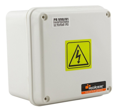 Caja De Paso Estanca Ip65 Proteccion Uv Roker 115x115x81mm
