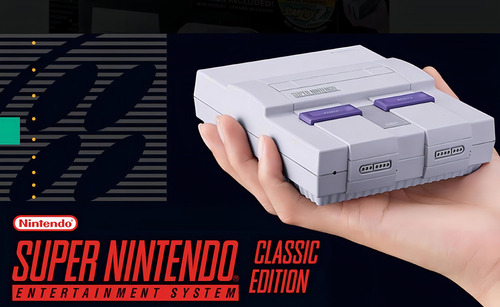 Nintendo SUPER NINTENDO Super NES Classic Edition Mini 512MB Standard color gris y violeta - Excelente (Reacondicionado)