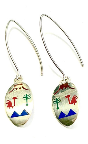 Aros Diaguita Plata Ley 950 C77