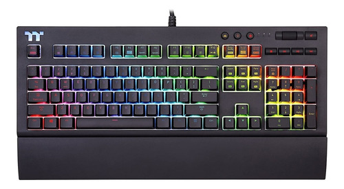 Teclado Gamer Rgb Thermaltake Premium X1 Rgb  Mx Cherry Azul