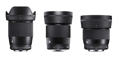 Lente Panasonic Olympus Blackmagic 16mm, 30mm, 56mm F / 1.4
