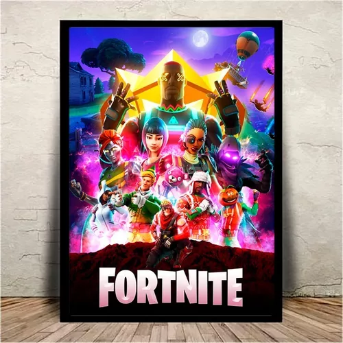 Quadro Gamer Fortnite Game Geek 43x33