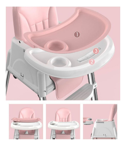 Silla De Bebé Comer Portátil Con Ruedaskinder L