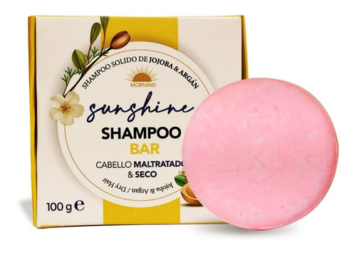 Shampoo Sólido Para Cabello Maltratado Jojoba Argan  100g