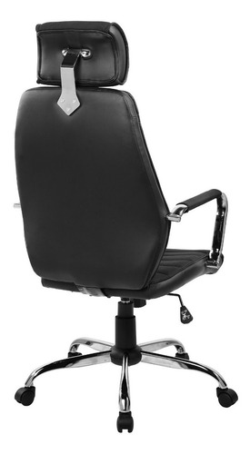 Imagen 4 de 4 de Silla De Oficina Gerencial Alta Color Negro