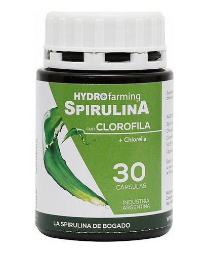 Spirulina Con Clorofila 30 Caps Bogado